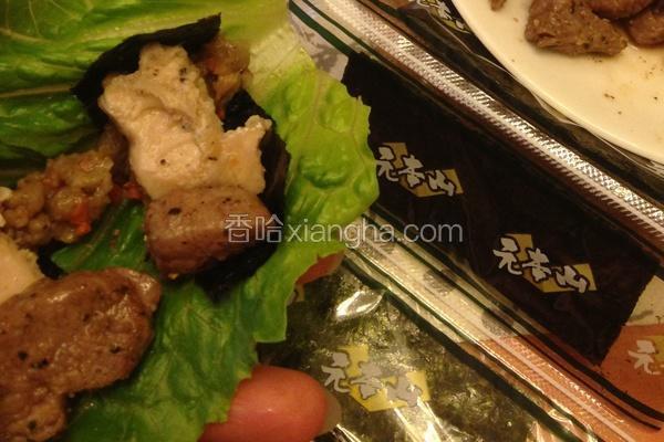 座山之海苔生菜卷