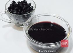 紫米黑豆奶盖的做法图解1
