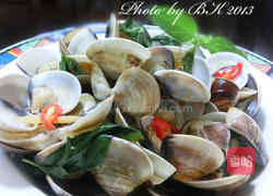 塔香炒蛤蜊的做法图解4