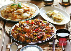 榨菜肉丁豆腐的做法图解2