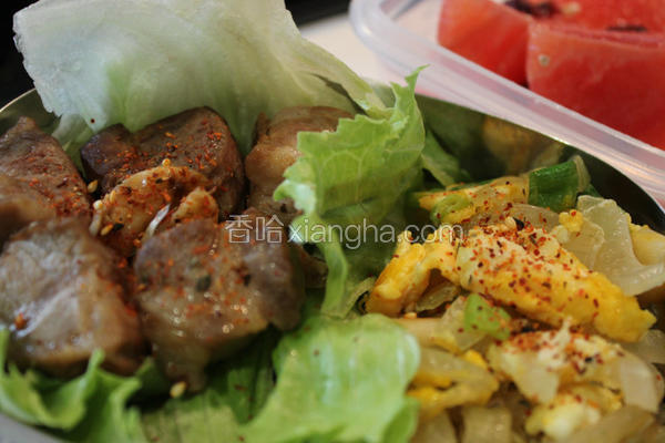 猪肉生菜包便当