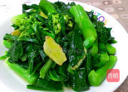 炒芥蓝菜花的做法图解4