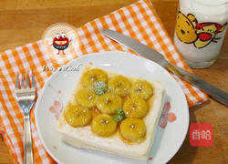 烤香蕉花生土司的做法图解4