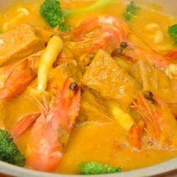南瓜海鲜豆腐煲的做法[图]