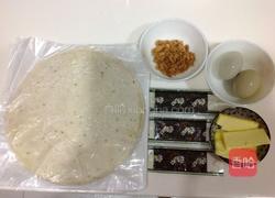 海苔肉松起司蛋饼的做法图解1