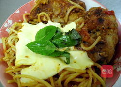 简易鸡肉意大利面的做法图解4