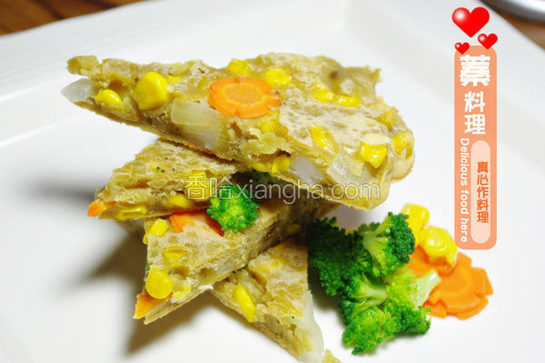 绿咖哩蔬菜煎饼