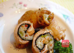 海苔鸡腿饭卷的做法图解8