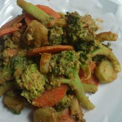 芝麻酱拌青花野菜的做法[图]