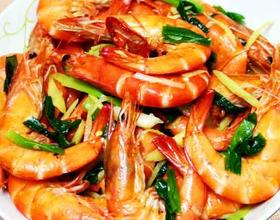 厚生厨房青葱蒜虾[图]