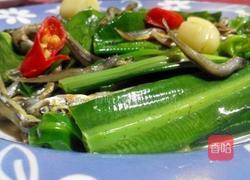 丁香炒山苏的做法图解1