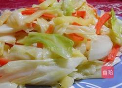 高丽菜苹果丝的做法图解1