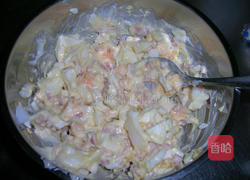 鸡蛋鸭蛋火腿沙拉的做法图解7