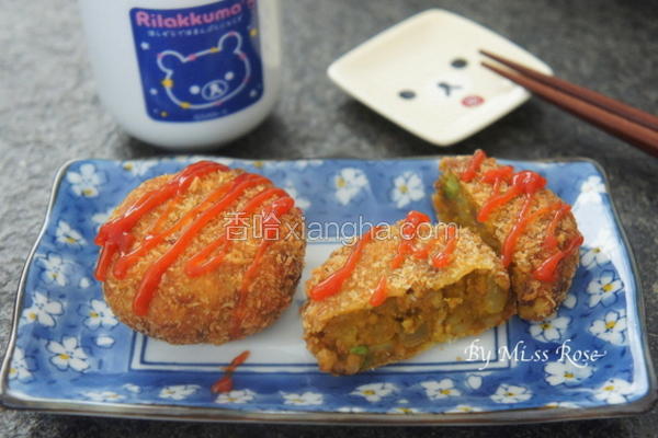 南瓜咖哩可乐饼