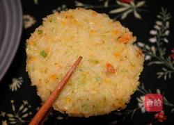 虾肉蔬菜煎米饼的做法图解7