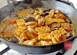 冬菇鸡肉豆腐煲的做法图解4