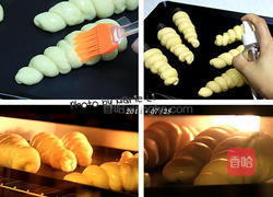 螺旋奶油面包的做法图解8