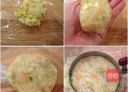 虾肉蔬菜煎米饼的做法图解5