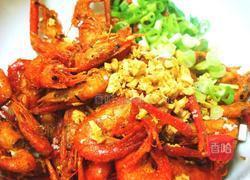 蒜酥溪虾的做法图解5