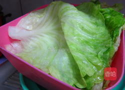 茄汁千层高丽菜花的做法图解3