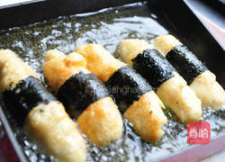 海苔面肠鲜葱卷的做法图解6