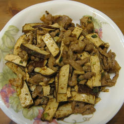 沙茶肉丝炒豆干的做法[图]