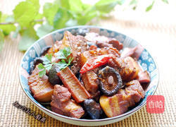 酱烧鱿鱼五花肉的做法图解7