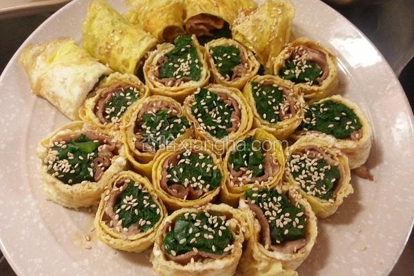 A菜猪肉蛋卷