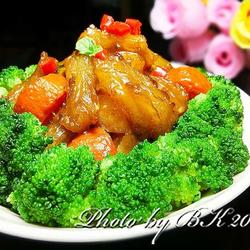 鲜蔬烧蹄筋的做法[图]