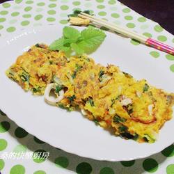 起司海鲜蔬菜煎饼的做法[图]