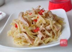 创意榨菜猪肚丝堡的做法图解4