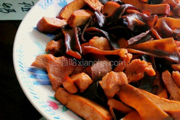 木耳豆干炒肉丝