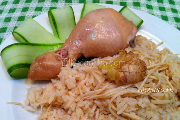 暖暖麻油鸡腿饭