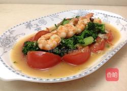 鲜虾豆瓣青花笋的做法图解4