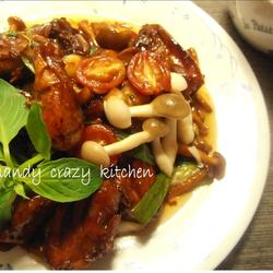 三杯菇菇鸡的做法[图]