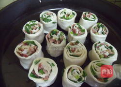 培根香葱面卷的做法图解6