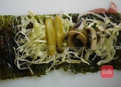 帕马磨菇海苔卷的做法图解5