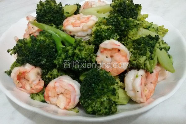 绿花椰炒虾仁