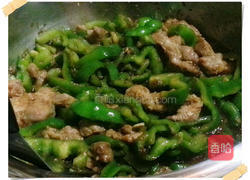 沙茶青椒猪柳的做法图解7