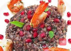 鲜虾黑谷米炖饭的做法图解5