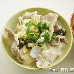 肉片蛤蜊味噌汤的做法[图]