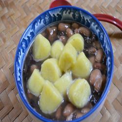 地瓜红豆汤圆的做法[图]