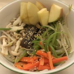 风蔬菜雪白菇沙拉的做法[图]