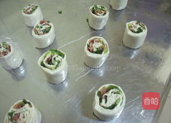 培根香葱面卷的做法图解5