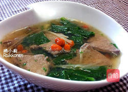 菠菜猪肝汤的做法图解8