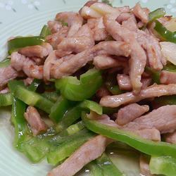 青椒炒肉丝的做法[图]