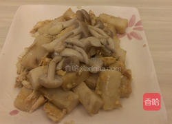 菇菇蛋炒萝卜糕的做法图解3