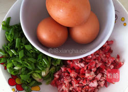 叉烧煎蛋的做法图解1