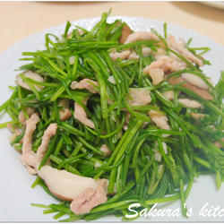 水莲炒肉丝的做法[图]