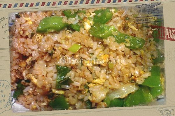 青椒肉丝蛋炒饭